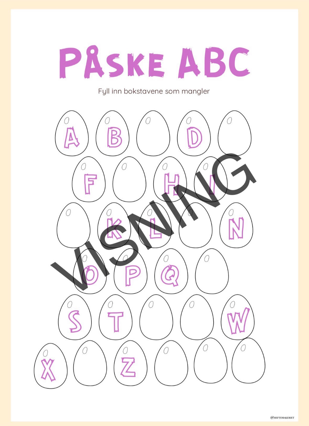 Påskehefte 1.-2. trinn