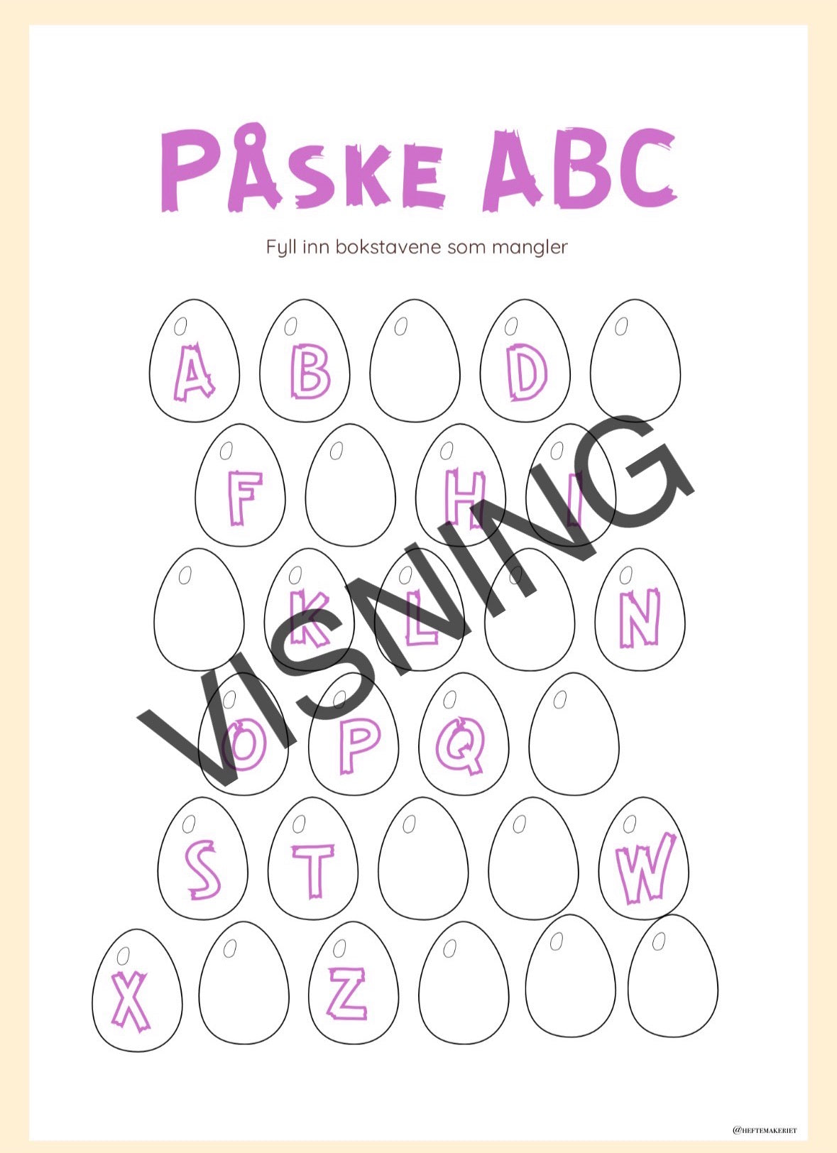 Påskehefte 1.-2. trinn