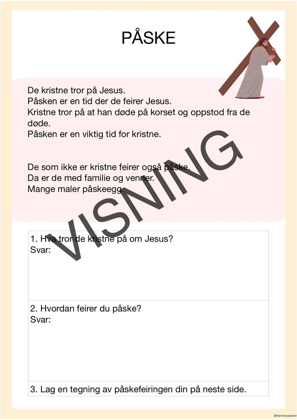 Påskehefte 1.-2. trinn