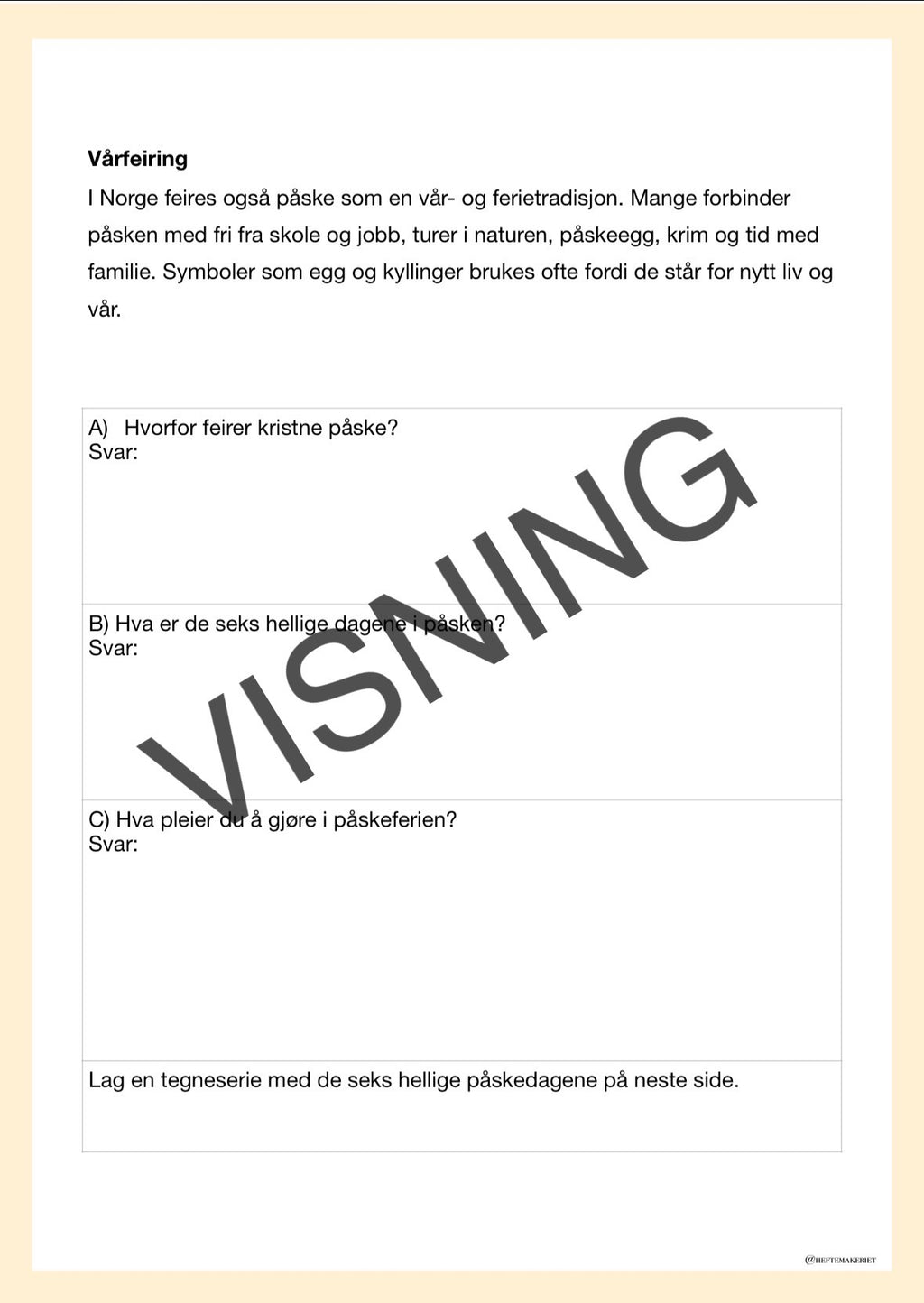 Påskehefte 3.-4. Trinn