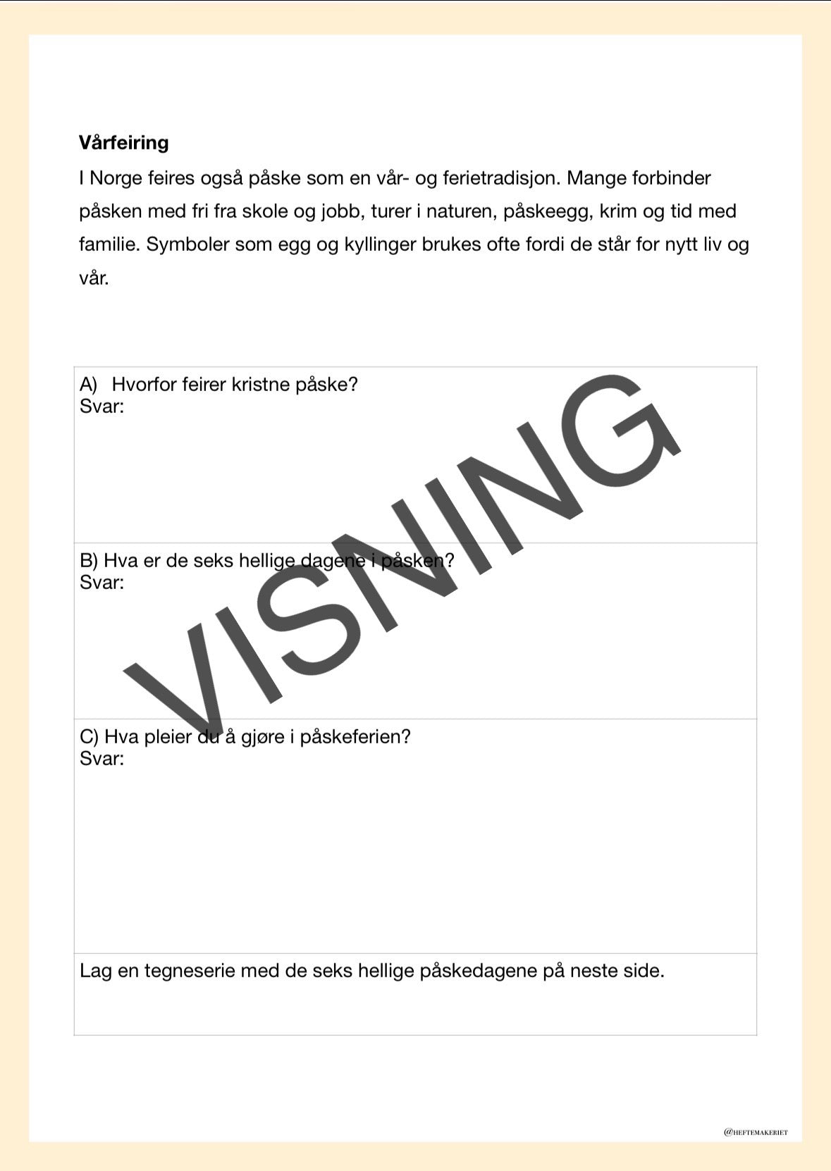 Påskehefte 3.-4. Trinn