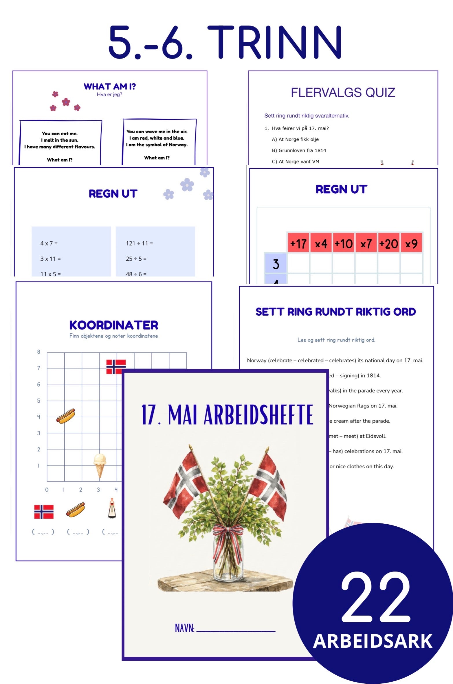 17. mai Arbeidshefte 5.-6. trinn
