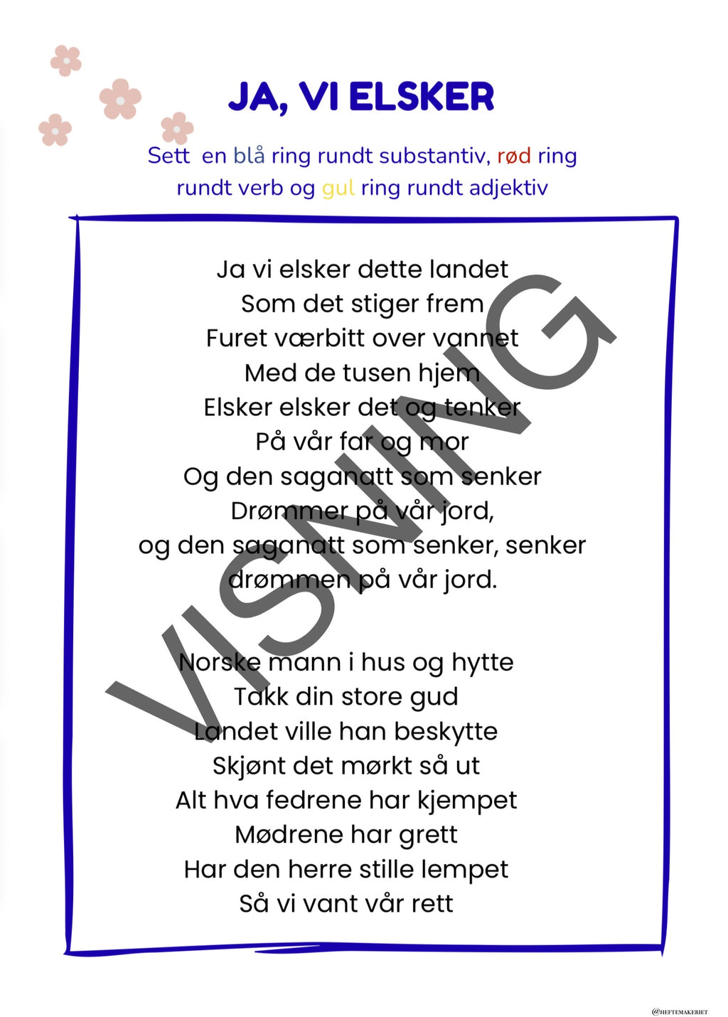 17. mai Arbeidshefte 5.-6. trinn