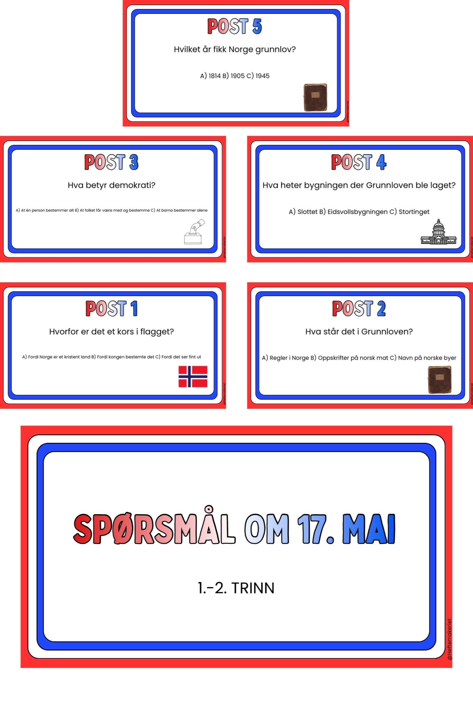 Spørsmål om 17. mai