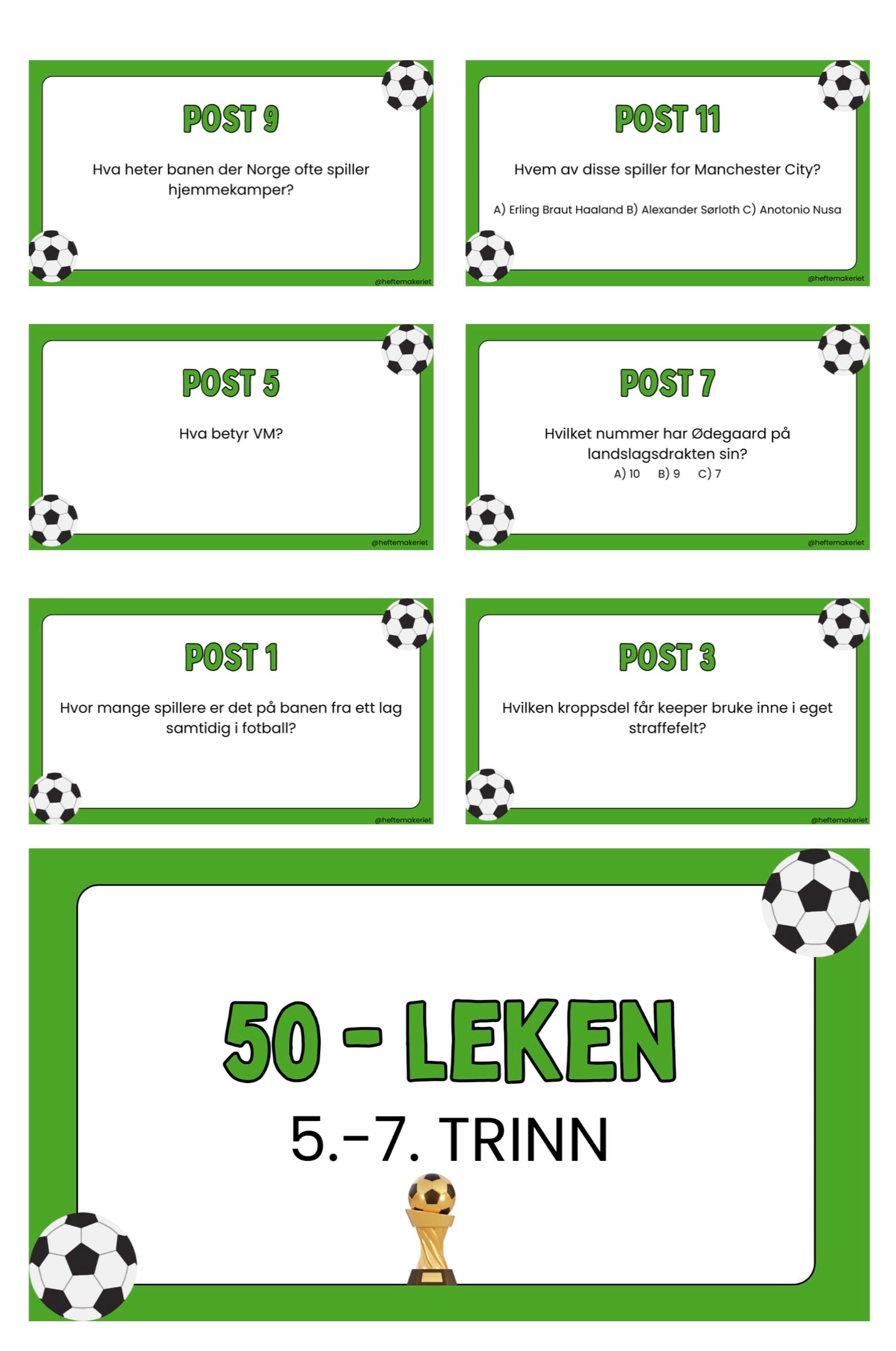 50-leken Fotball-VM 5.-7. trinn