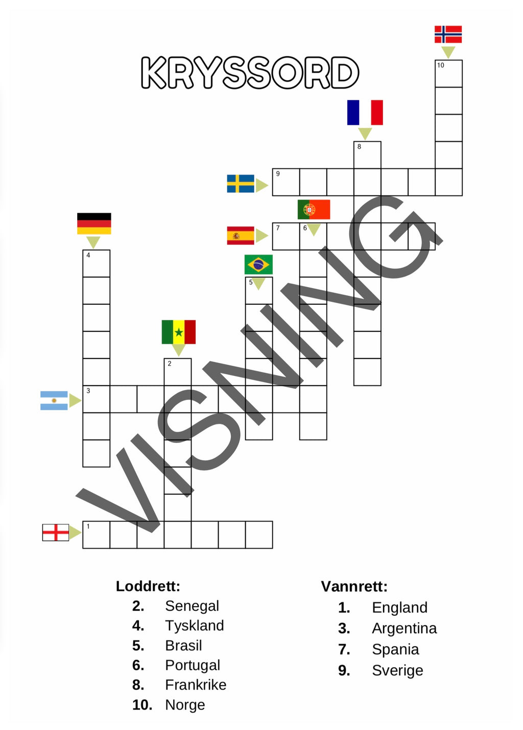 Fotball-VM Aktivitetshefte